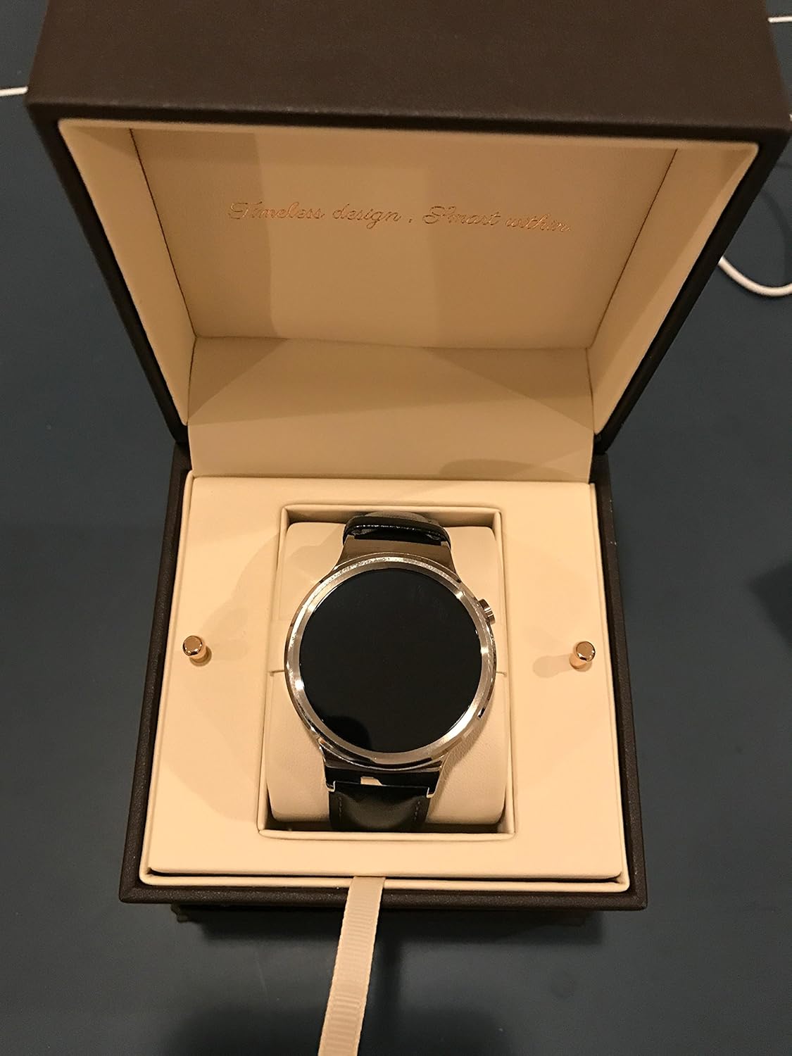 huawei watch gt sport black stainless steel graphite black sport strap v401