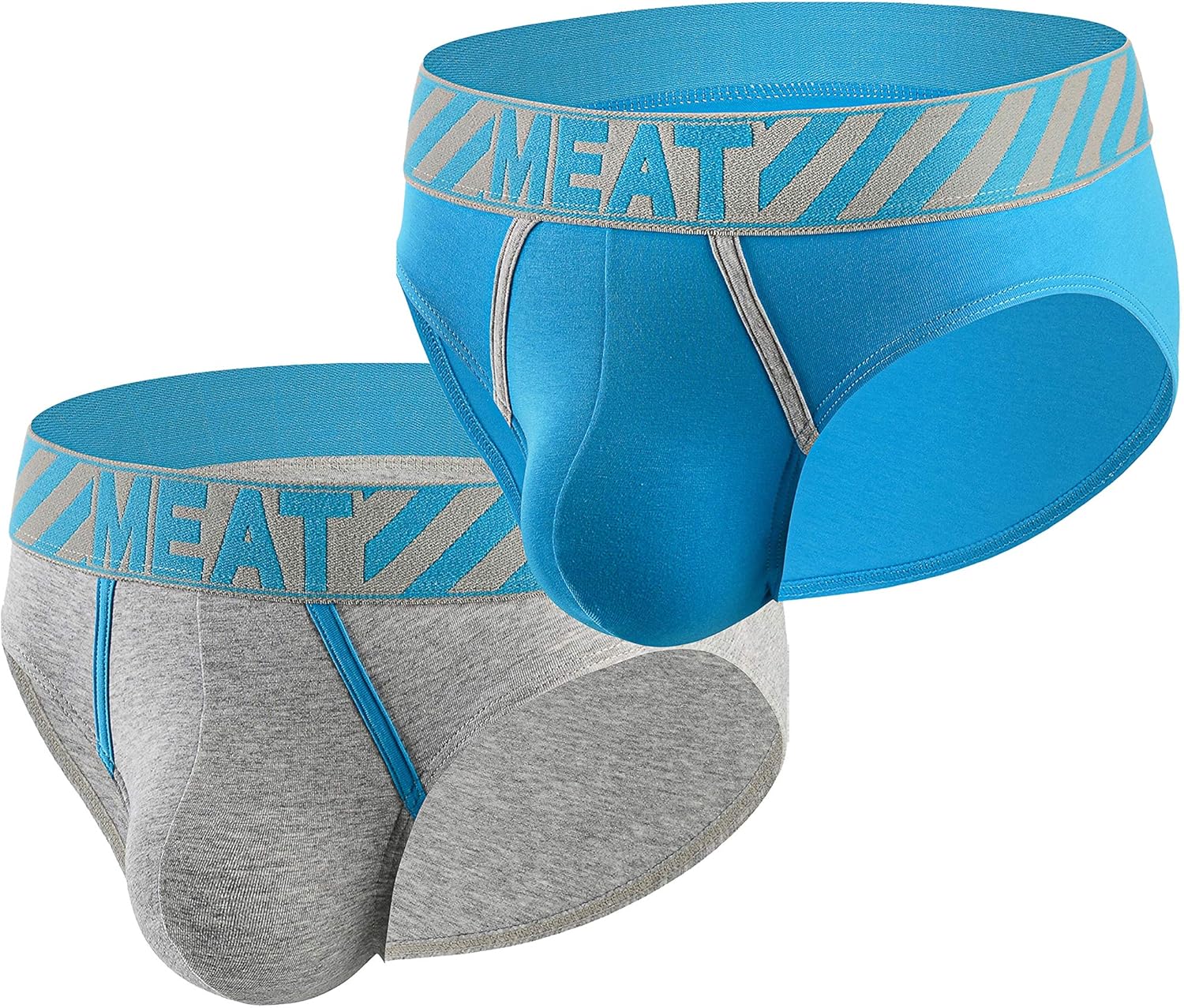MEAT UNDERWEAR 2Pack Men's Soft Cotton Sporty Fitted Rebellious Brief at Amazon Men’s Clothing