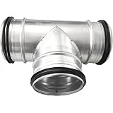 Abzweigstück 45° Für Wickelfalzrohr 100-315mm – Mit Dichtung Für Absauganlagen (150/100mm)