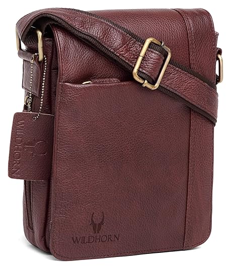 leather sling messenger bag