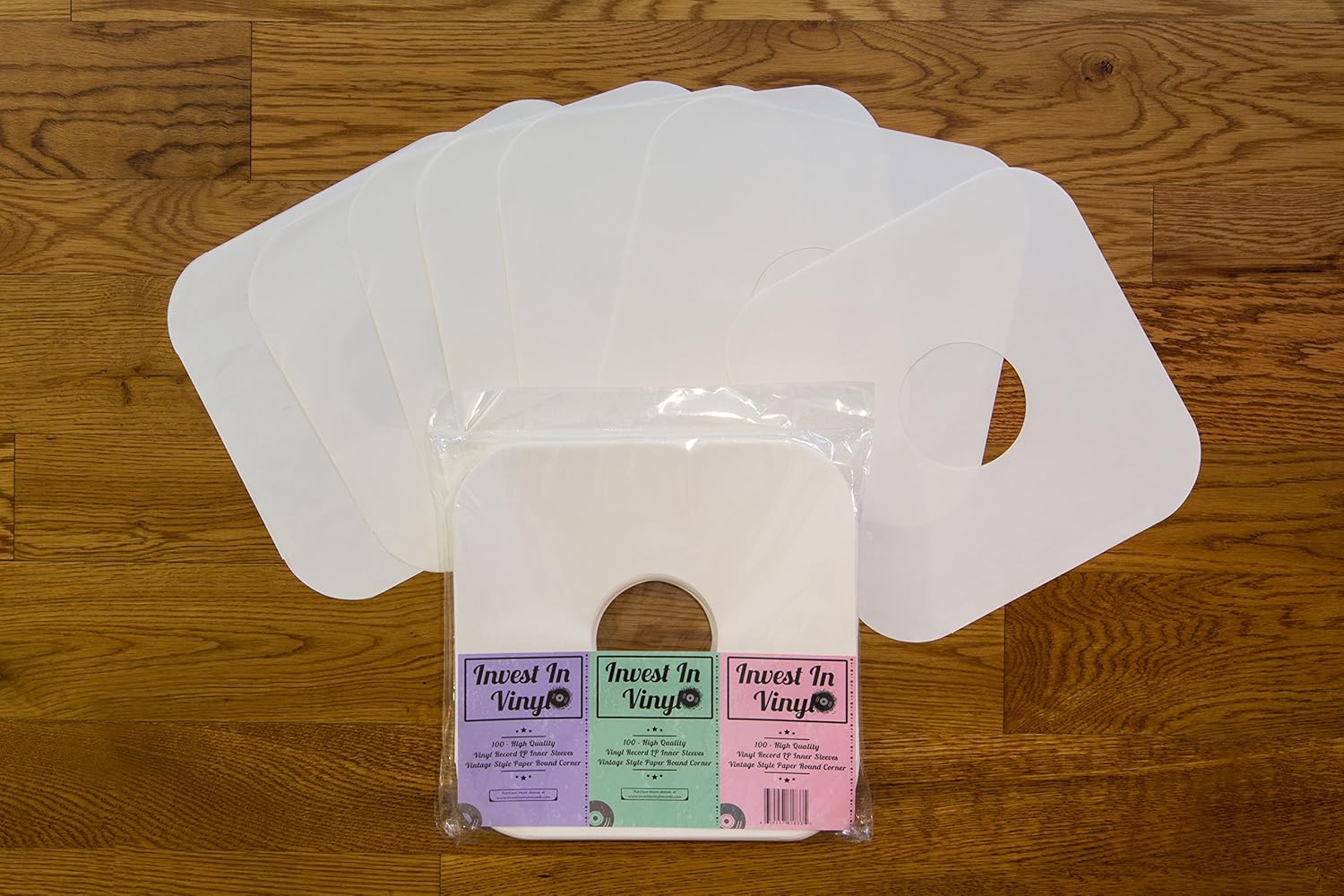 100 LP Vinyl Record Inner Sleeves Heavy Stock Ivory White Paper Rounded Corners Protective 33 RPM 12" Record Sleeves 80 GSM Covers Provide Your LP Collection with the Proper Protection Invest In Vinyl: Home Audio & Theater