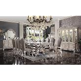 11-Piece Luxurious Formal Dining Table Set Kitchen Furniture Set Include 1 Extendable Dining Table, 8 Side Chairs and 2 Arm Chairs, Set for 10 Persons (Vintage Bone White)