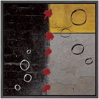 SIGNWIN Framed Canvas Wall Art Red X and...