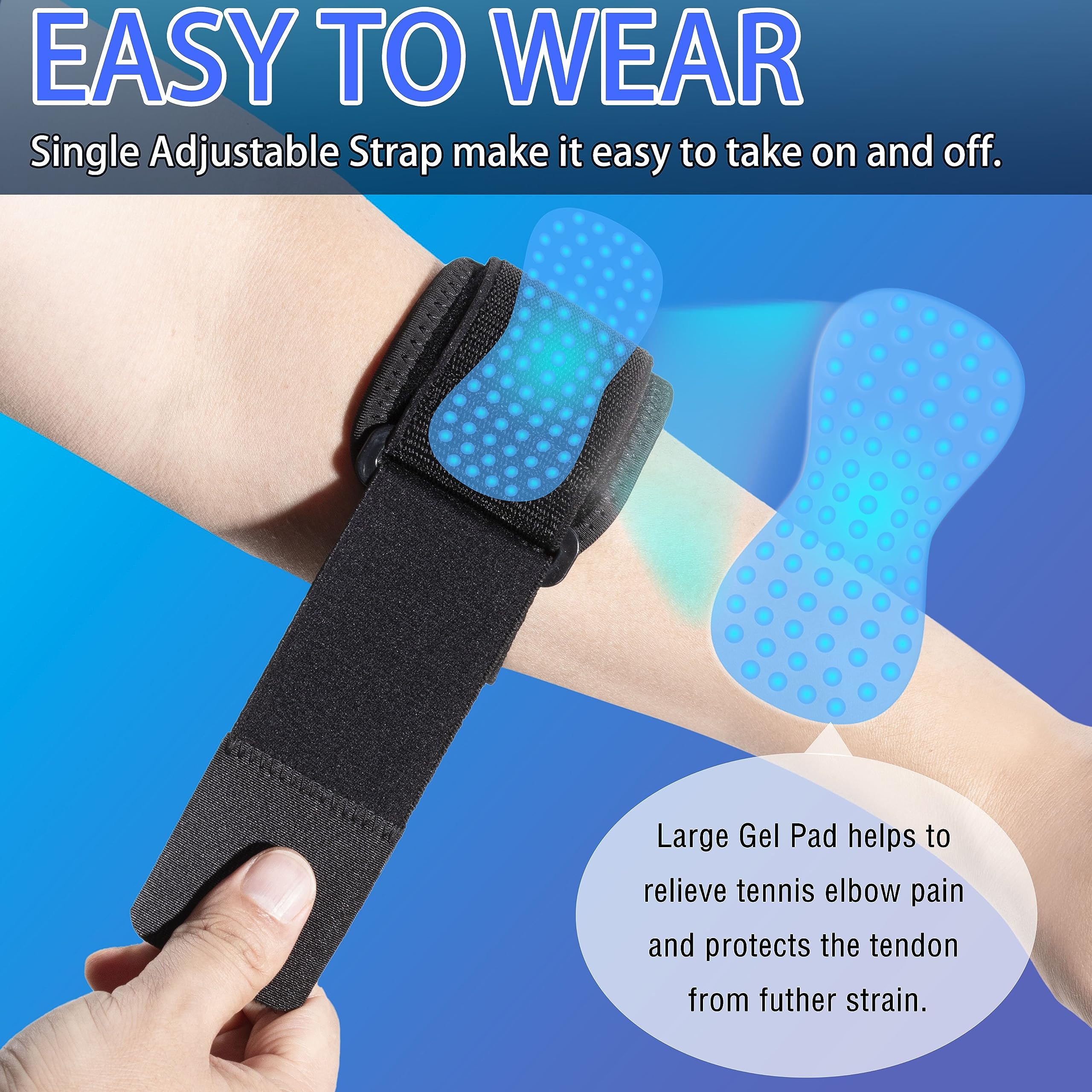 Mua TOMUST Tennis Elbow Brace - Adjustable Forearm Support Band with ...