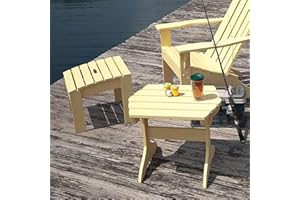 WOODCRAFT Woodworking Paper Plan to Make Adirondack Table and Footstool - Material Not Included