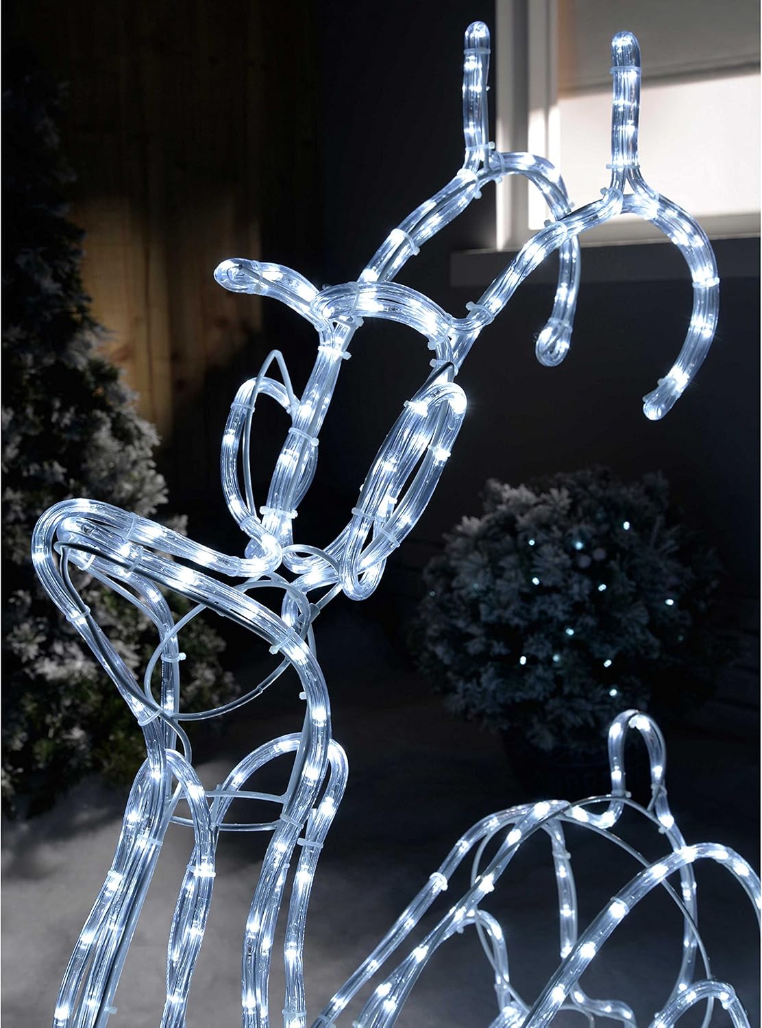 Download Werchristmas Pre Lit 3d Sitting Reindeer Rope Light Silhouette 93 Cm White Outdoor Lights Ka Pesi Lighting