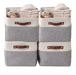 DECOMOMO Storage Baskets for Shelves - Fabric