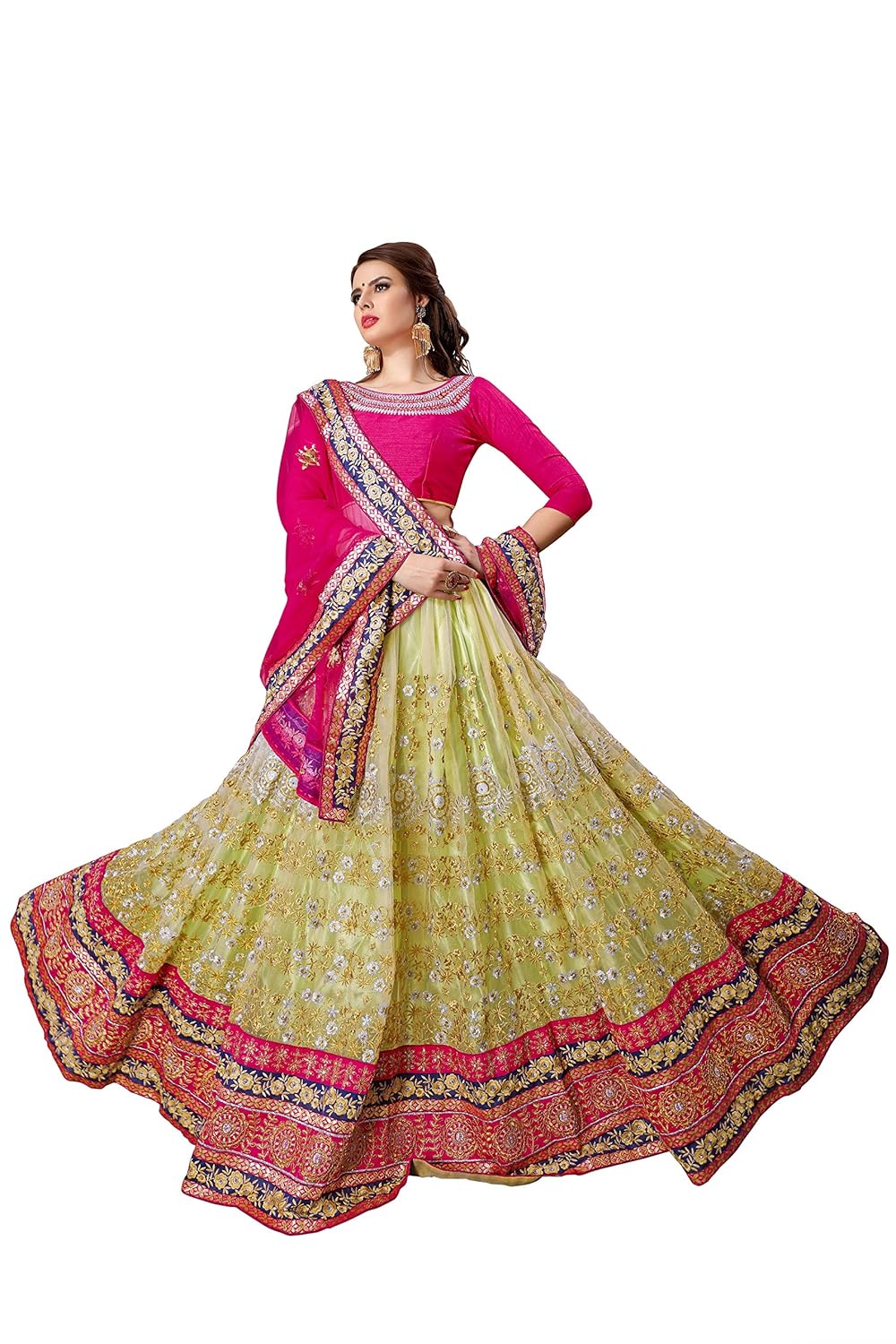 magneitta women's fashion georgette and net lehenga choli (93089_multi-coloured) (pink)