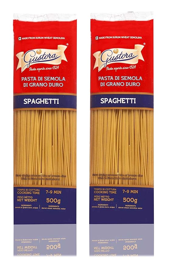 Gustora Pasta Spaghetti PP, 500 grams (Pack of 2) Amazon.in Grocery