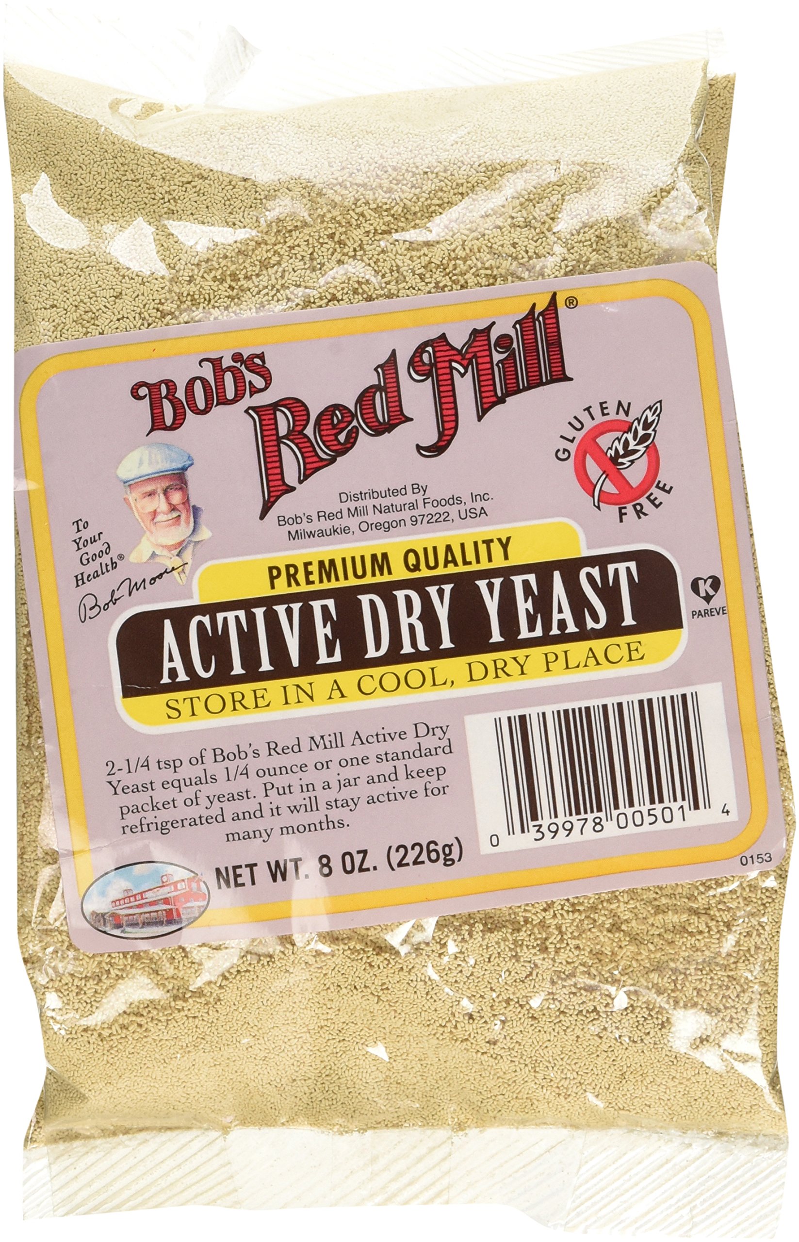 Active Dry Yeast, Gluten Free, 8 Ounce
