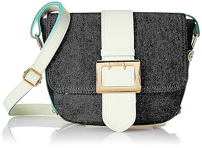 Kanvas Katha Stylish Denim Sling Bag Collection Womens (Jet Black)