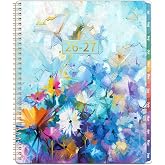 Planner 2026-2027 - Academic Planner 2026-2027, July 2026 - June 2027, 8.5" x 11", Calendar Planner with Colorful Monthly Tabs, Twin-wire Binding, Holidays, Back Pocket