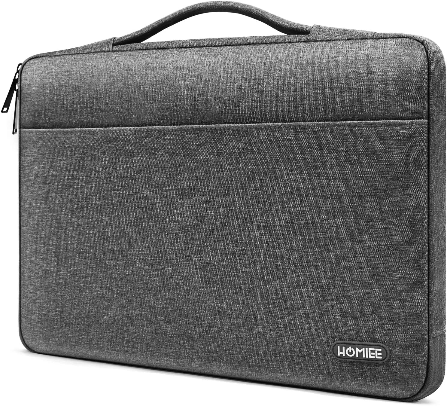 HOMIEE Laptop Sleeve Macbook Air Case Felt & PU Leather Bag with Extra Storage Case, Protective Cover for 13" Macbook Pro/iPad Pro/Dell/Lenovo/HP/Chromebook Business Notebook Carrying Case Grey-1