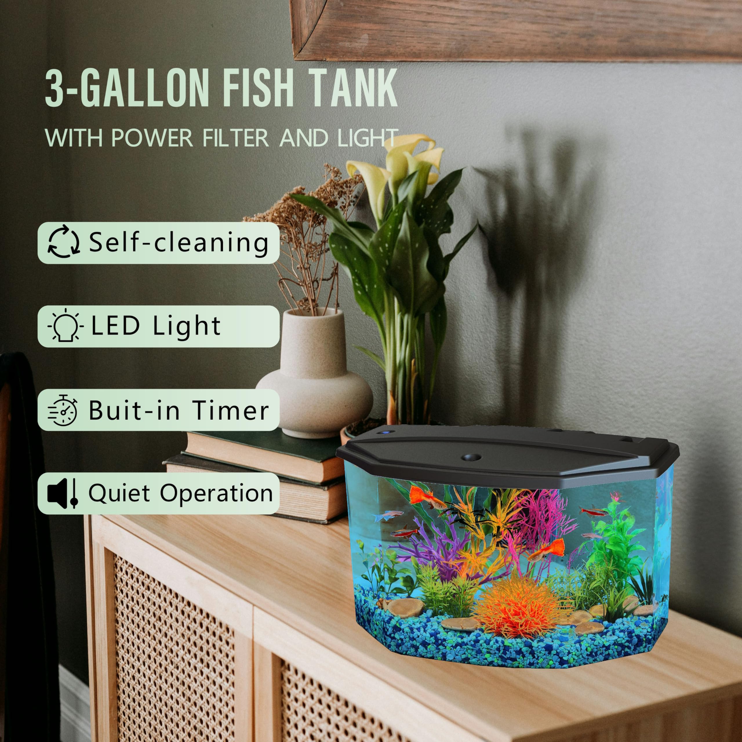 Photo inspiration: Mua Koller Products Plastic 3 Gallon Aquarium Starter Kit With Photo Inspiration