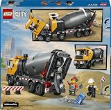 LEGO City Cement Mixer Truck Toy 60478 with 3 Minifigures Educational Building view 11