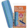 Bona Mop Microfiber Deep Cleaning Pad for Hardwood & Hard Surface Floors - 1-Pack - For Use With Bona Mops - Dual Zone Cleaning