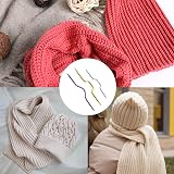 IRYNA 12Pcs Knitting Cable Needle Twist Curved Aluminum Yarn Holders view 7