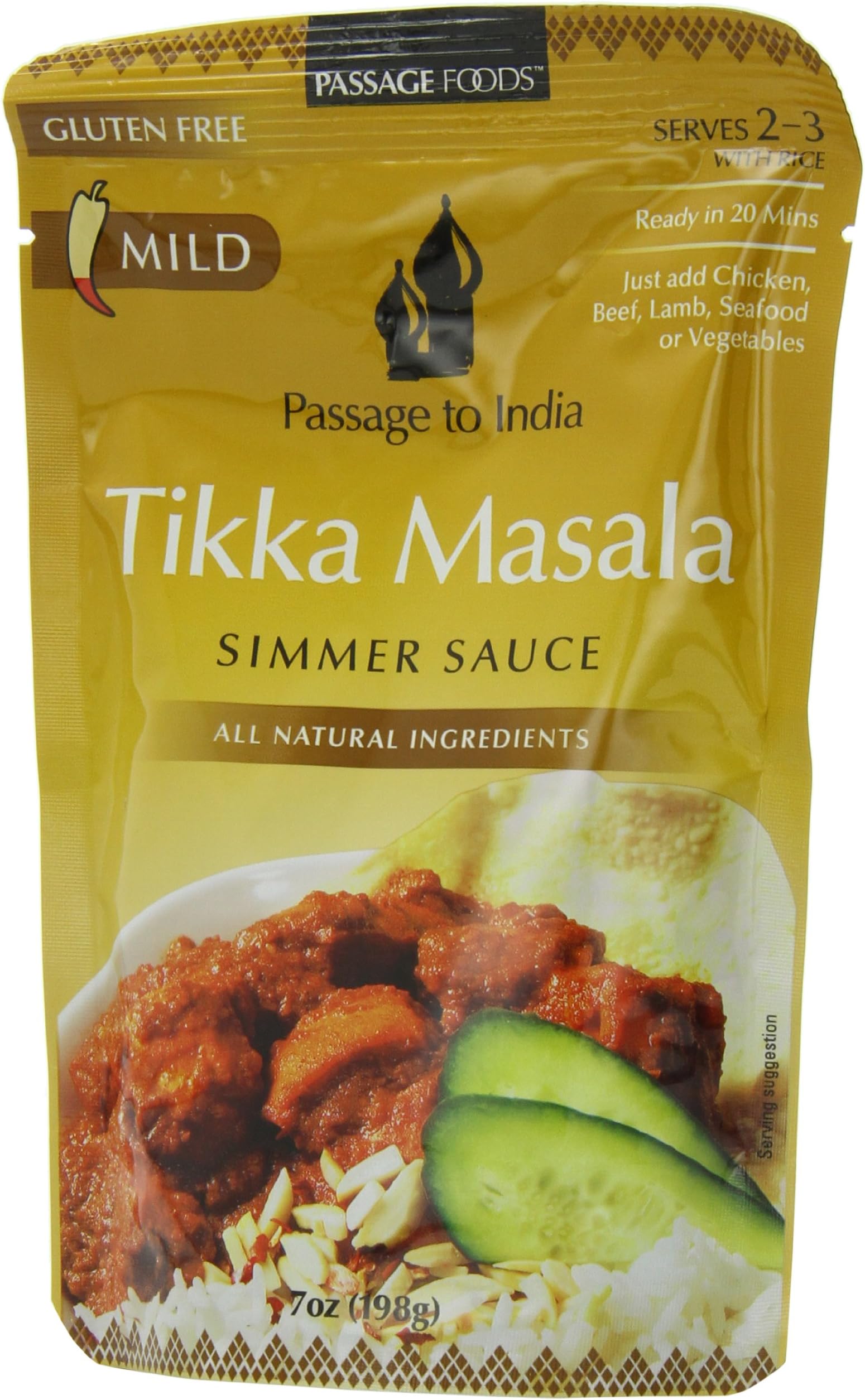Passage to India Simmer Sauce, Tikka Masala, 7-Ounce (Pack of 3)