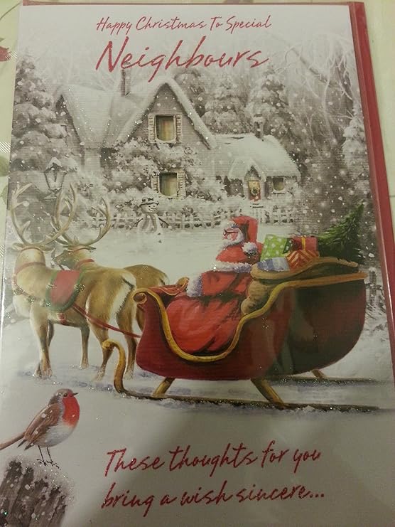 NEIGHBOURS CHRISTMAS CARD Amazon.co.uk Office Products