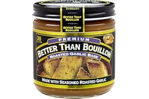 Better Than Bouillon Roasted Garlic Base 8 oz (Pack of 1) Bundle with PrimeTime Direct Teaspoon Scoop with BTB Authenticity S