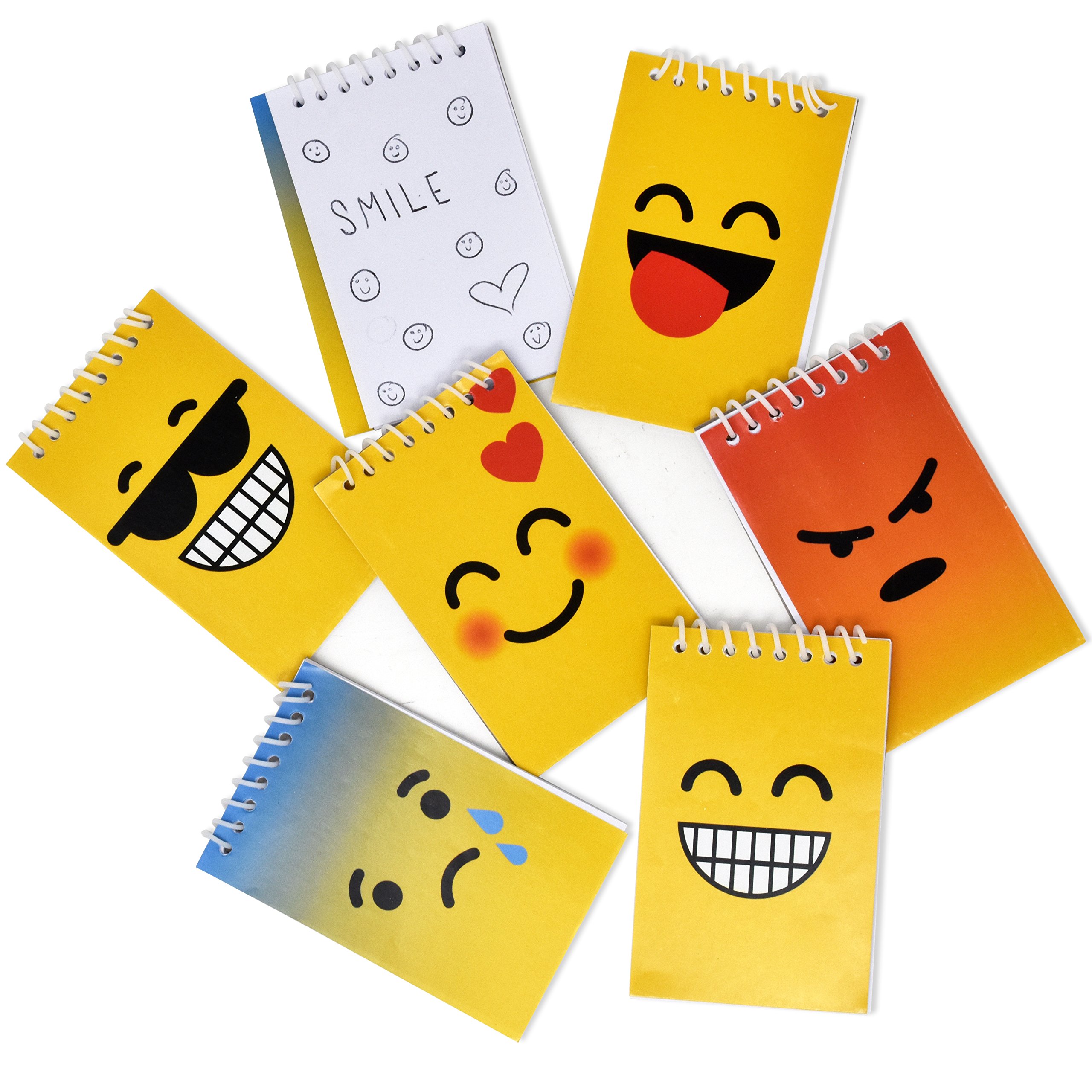 Buy 48 Mini Emoji Notepads Emoticon Face Themed Birthday Party Favor