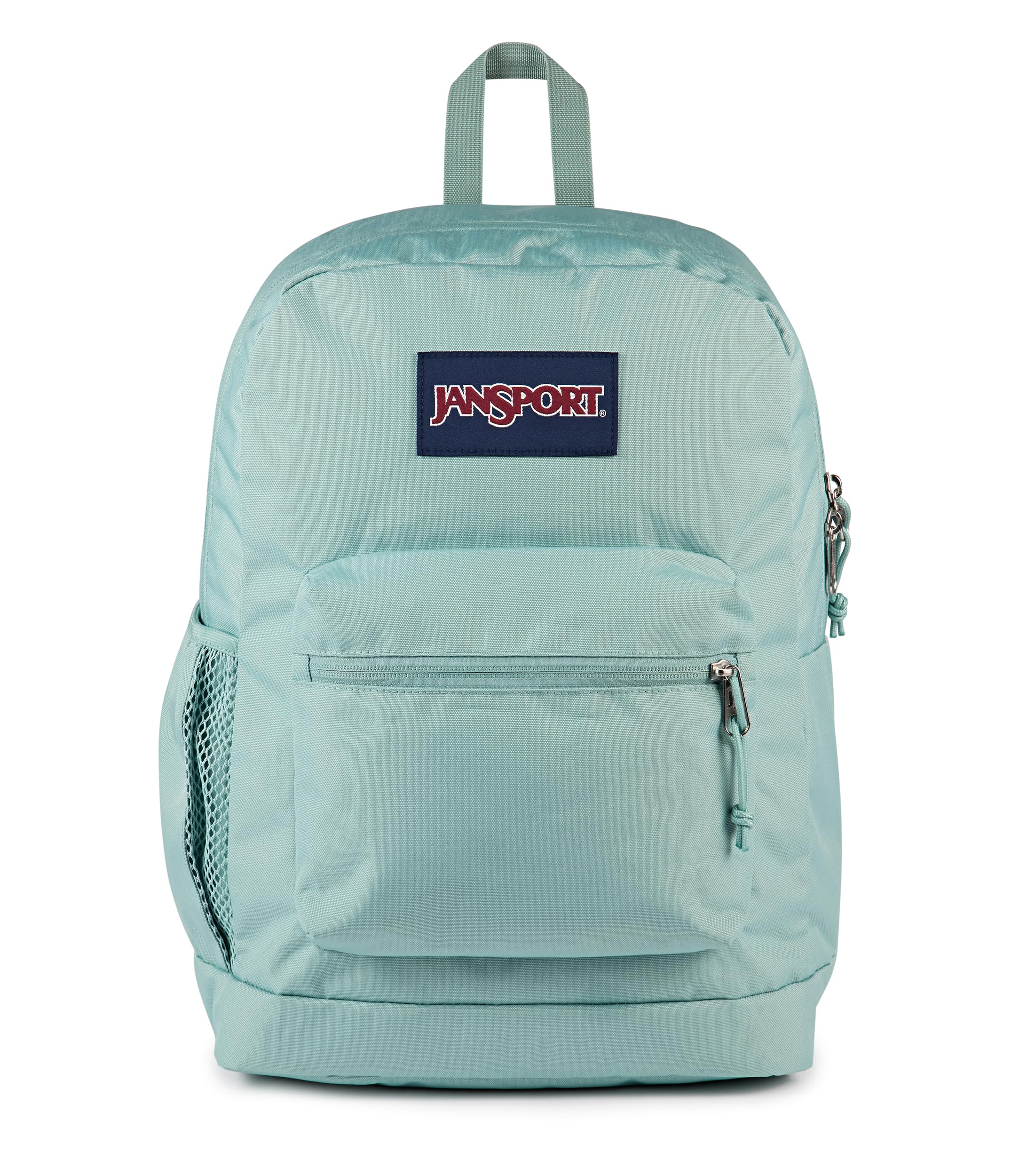 JanSport Cross Town Plus Backpack - Large Main Compartment, Side Water Bottle Pocket, 15-Inch Padded Laptop Sleeve - Faded Sage Image