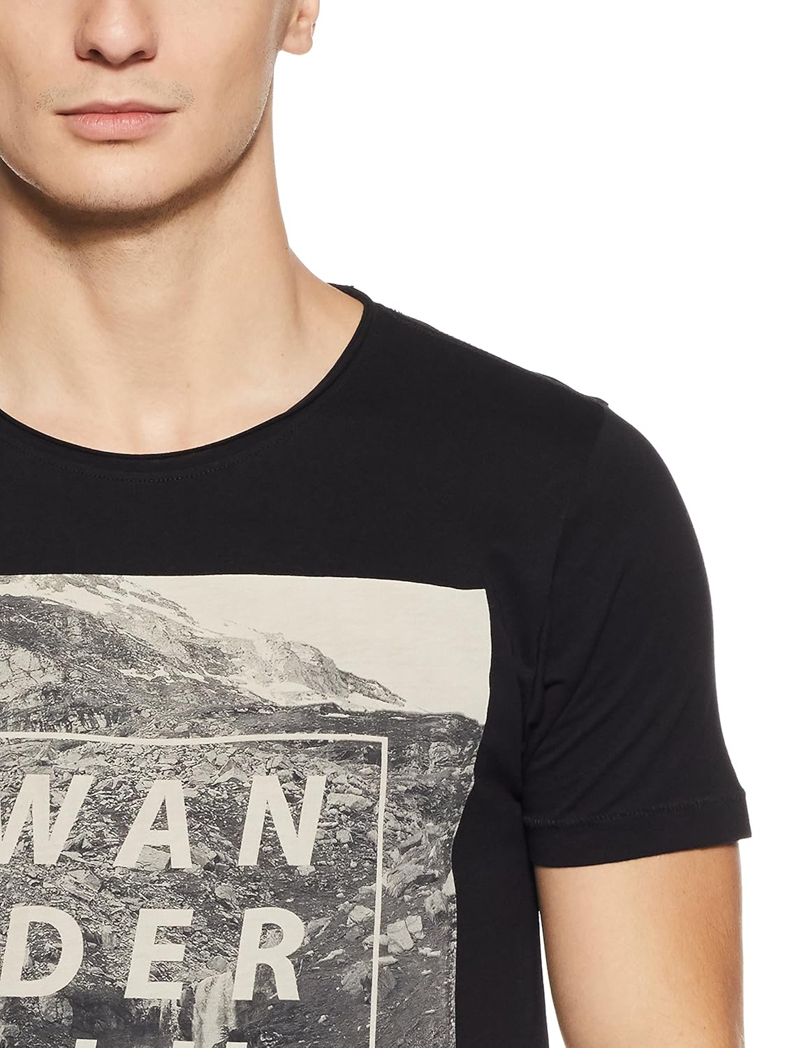 flying machine men's plain slim fit t-shirt