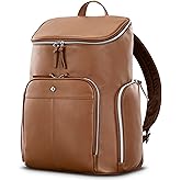 Samsonite Mobile Solution 2 Leather Deluxe Backpack - Cognac