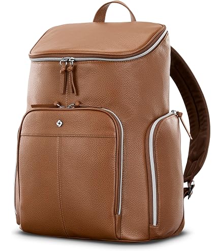 Samsonite レザーバック Amazon.com: Samsonite Mobile Solution 2 Leather Deluxe Backpack