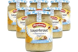 SATOHA Hengstenberg Bavarian Style Sauerkraut Chucrut 680g - Pack of 6