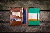 Leather Pocket Moleskine Journal Cover - Brown