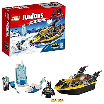 LEGO Juniors 10737 - Batman vs. Mr. Freeze, Superhelden-Spielzeug für 4 bis 7 Jährige