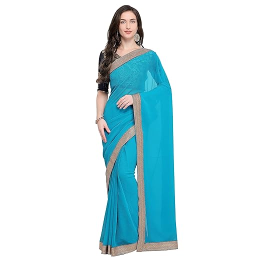 Anand Sarees chiffon with blouse piece Saree