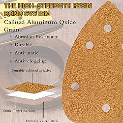 MAXMAN Mouse Detail Sander Sandpaper, 80 Grit Mouse