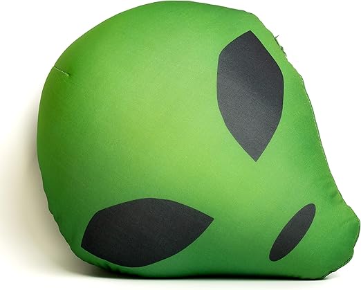 Amazon Com Mushy Pillows Grey Alien Head Soft Support Microbead