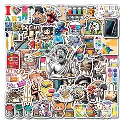 WESILY Pack 50 PCS Drawing Art Painting Stickers