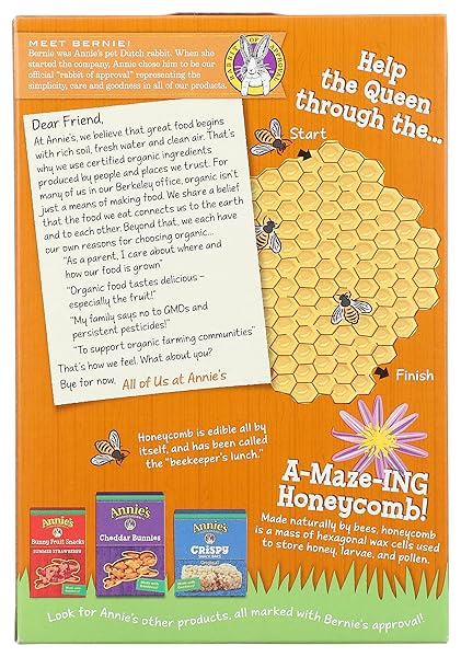 ANNIE’S ORGANIC BAKED BUNNY GRAHAM SNACKS, EASTER TREATS, HONEY, 7.5 OZ
