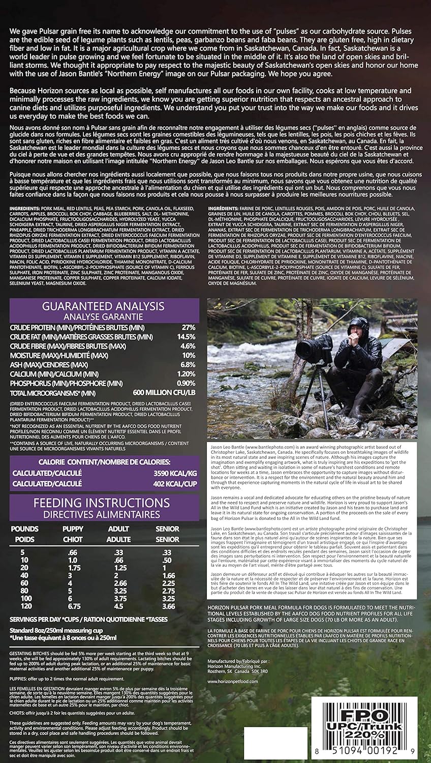 pulsar dog food canada