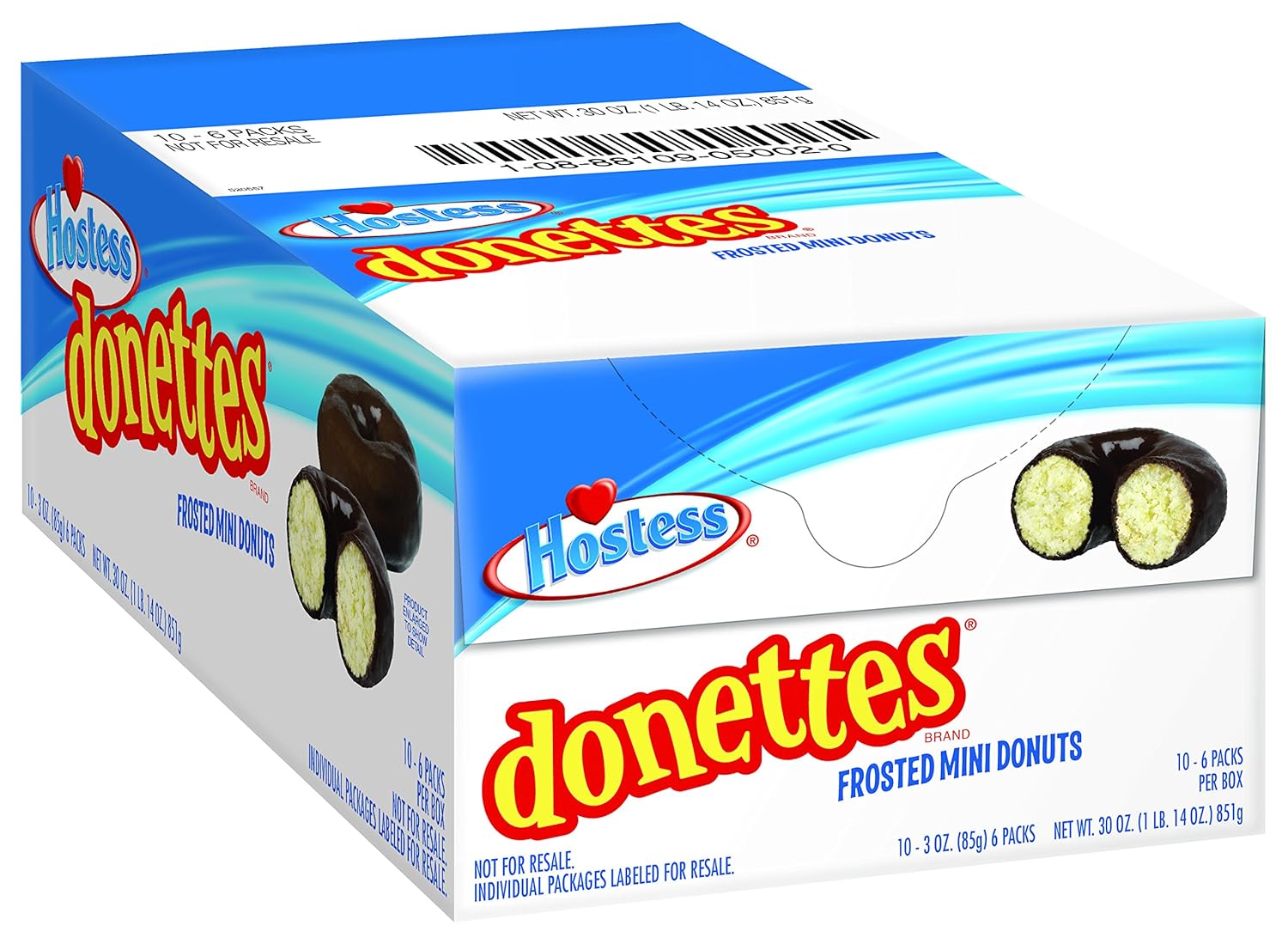 Hostess Donettes Mini Donuts, Frosted, 10 Count
