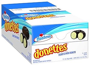 Hostess Donettes Mini Donuts, Frosted, 10 Count
