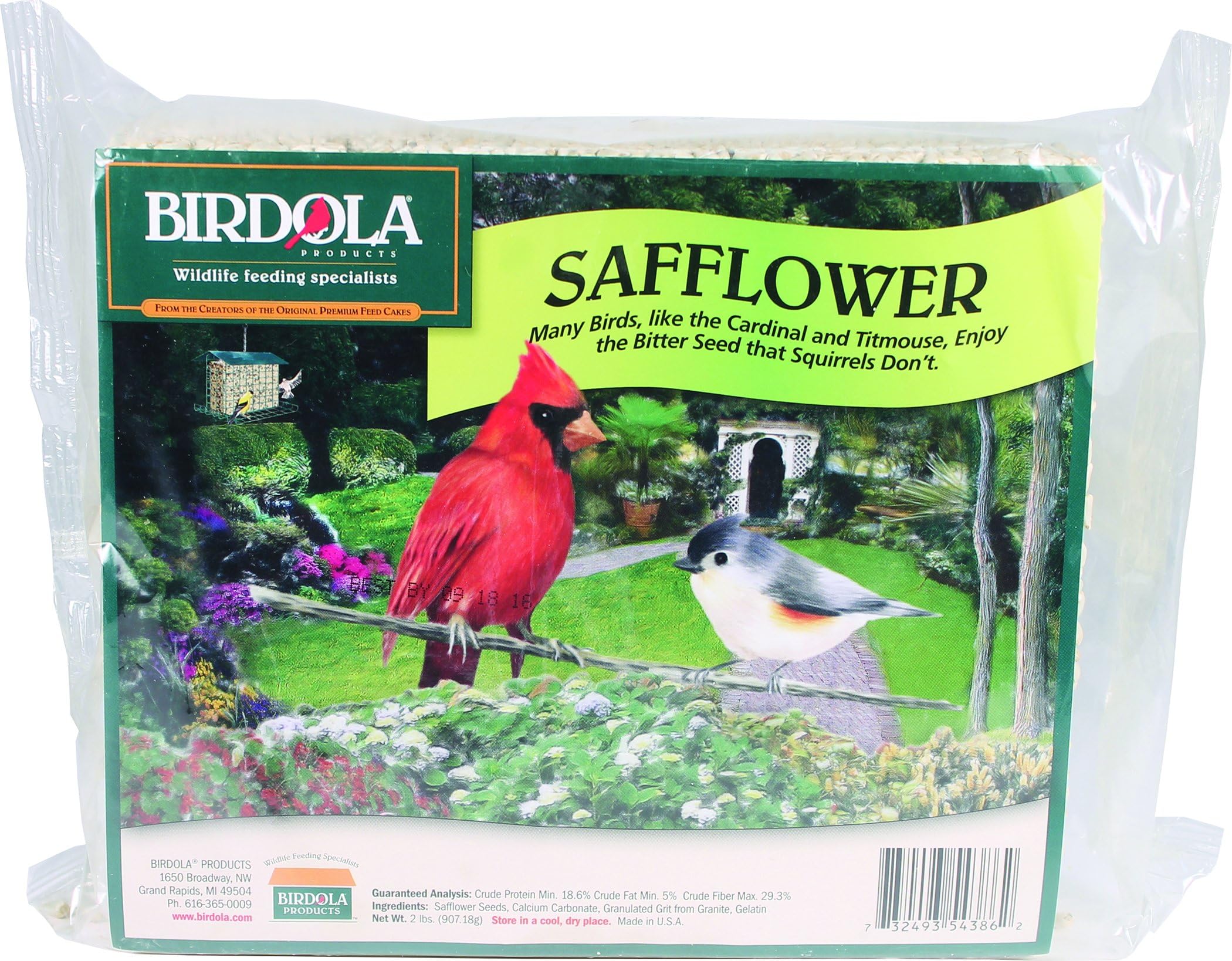 Birdola 54386 Safflower Seed Cake