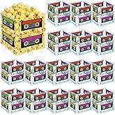 Jenaai 16 Pcs Cassette Tape Bucket Centerpiece Retro 80s Party Supplies 90s Party Decorations Foldable Cassette Hip Hop Tape Bucket Table Decor for Adults (5.91'')