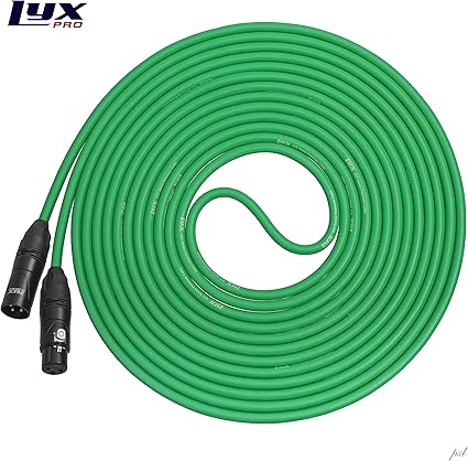 Amazon Lyxpro Lcs プレミアム シリーズ Xlr オス メス端子 15mマイクケーブル グリーン 低インピーダンス 低ノイズ 高品質プロフェッショナル仕様マイクロフォンケーブル よりクリアーなサウンドが実現します マイクケーブル 楽器
