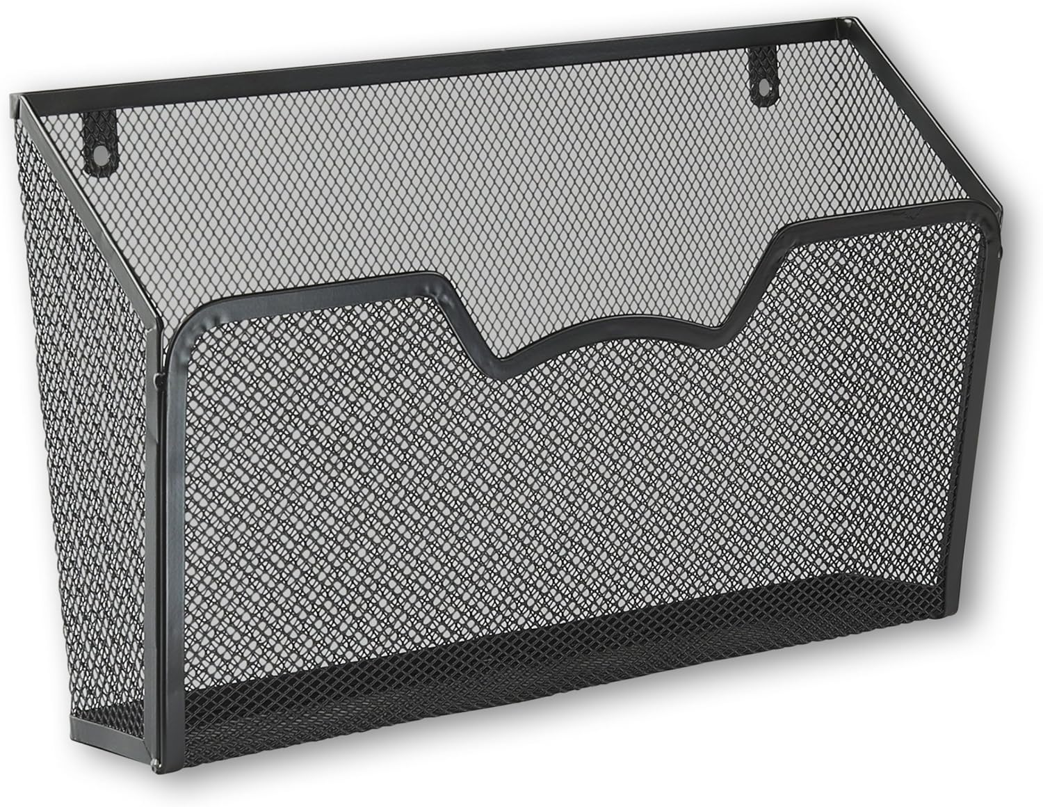 3 Pack - SimpleHouseware Wall Mount Single Pocket File Organizer Holder, Black : Office Products