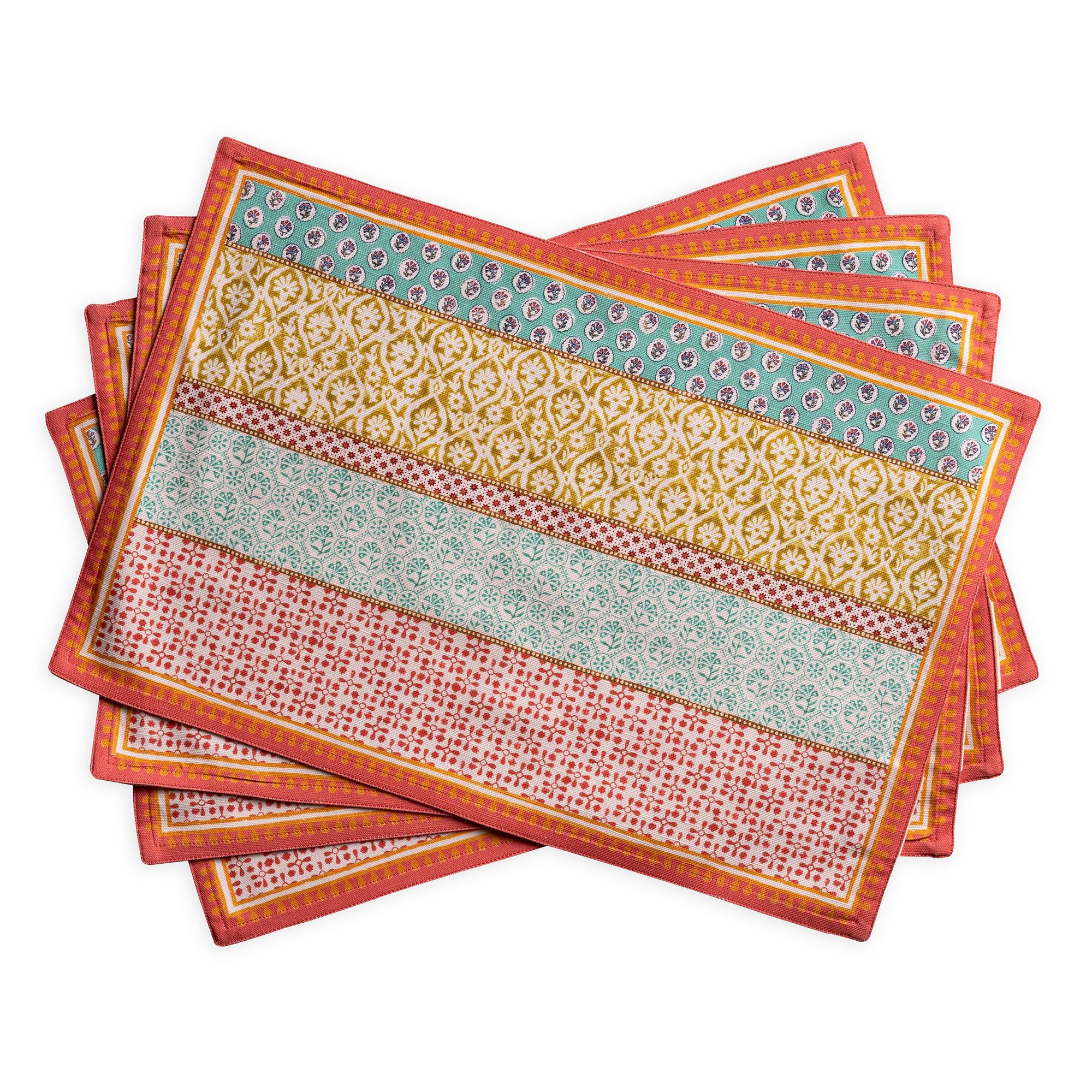 Maison d' Hermine Placemats Set of 4 100% Cotton Washable Reusable Table Mats for Home Kitchen Dining Party Wedding Restaurant Gifts for Mothers Day (Provence, 33 CM x 48 CM) — image 1