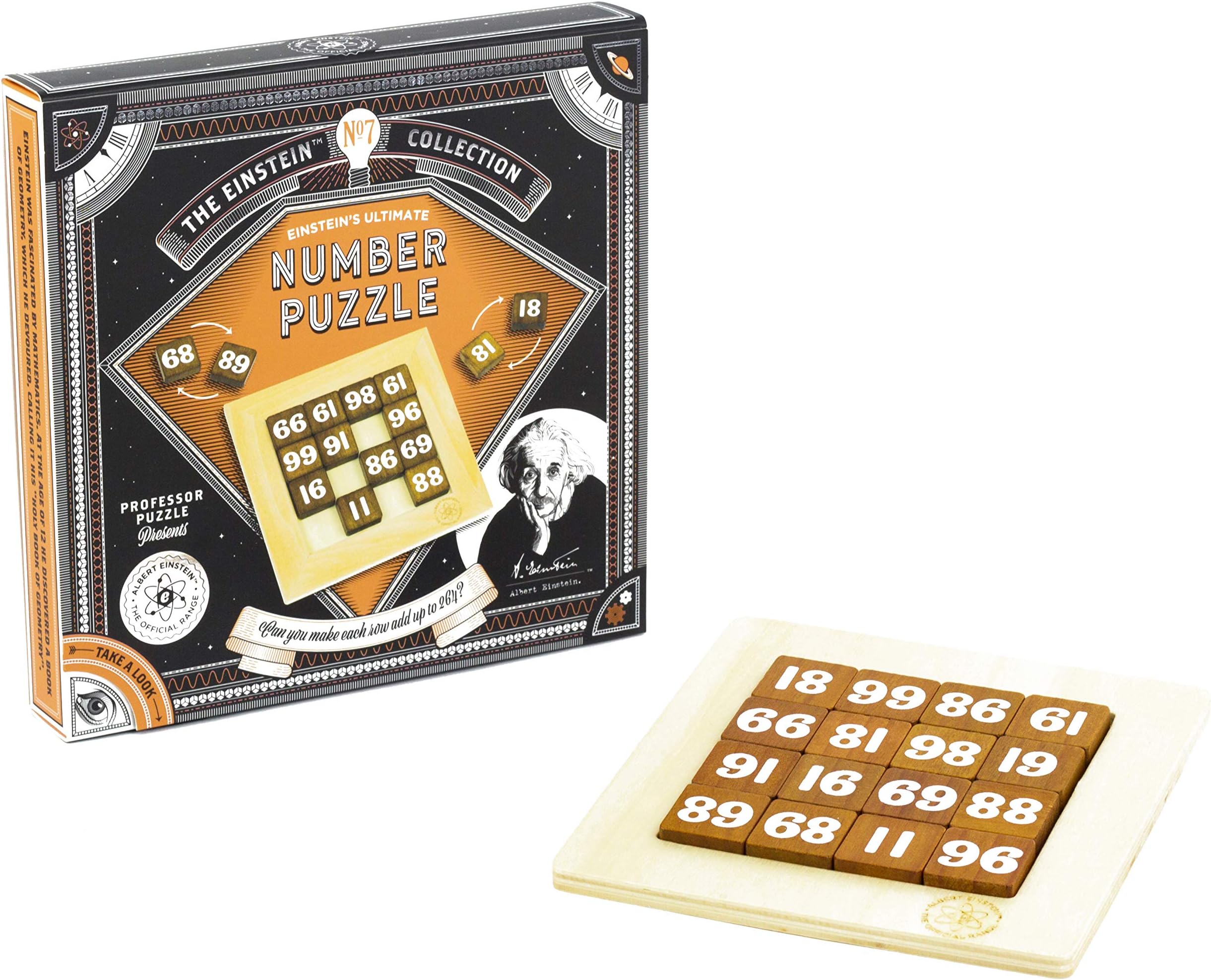 Professor PUZZLE3D Brain Teaser Puzzle - The Einstein Collection Ultimate Number Puzzle, Brain Game