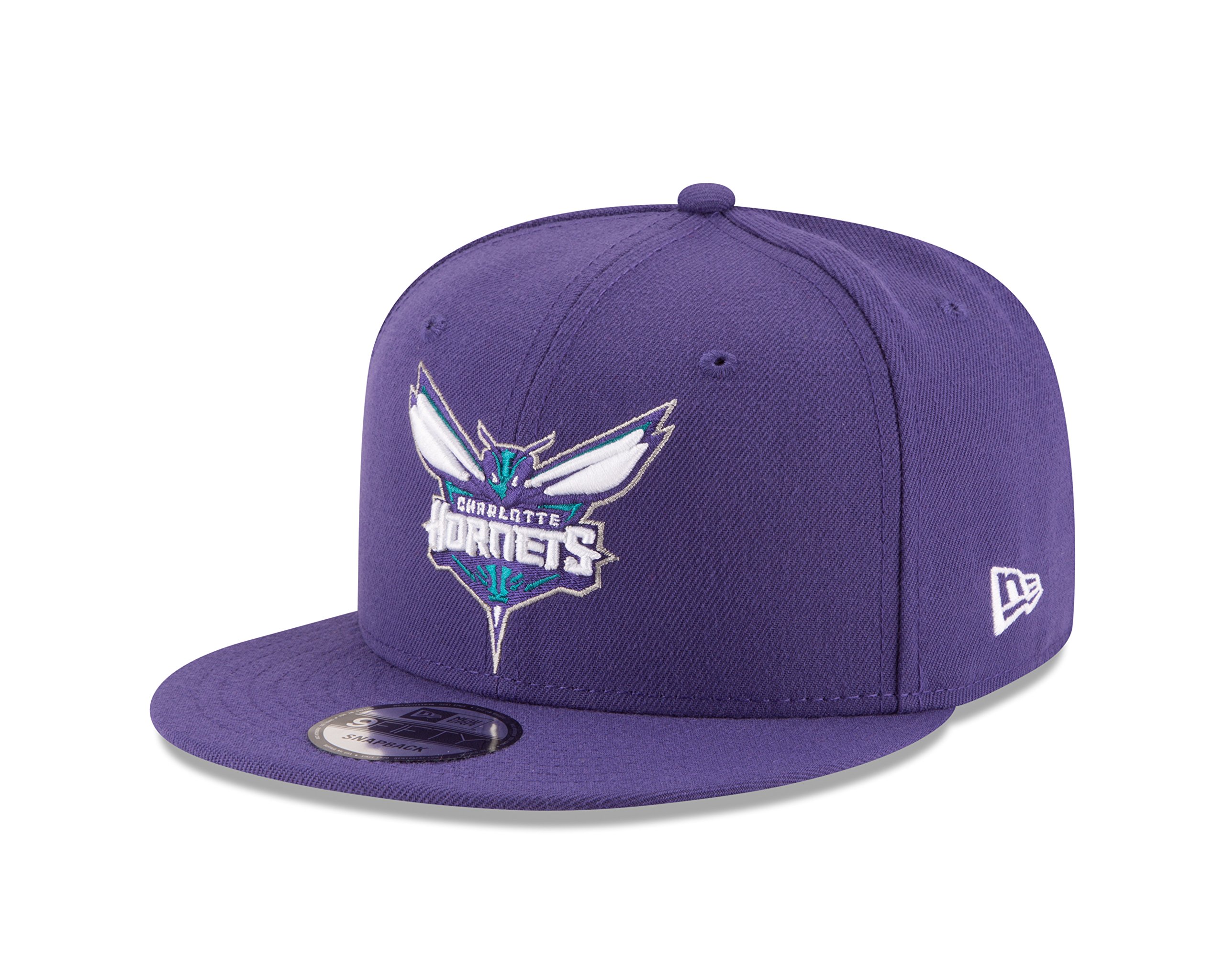 Photo 1 of New Era NBA Charlotte Hornets Adult Men NBA 9Fifty Team Color Basic Snapback Cap,OSFA,Purple