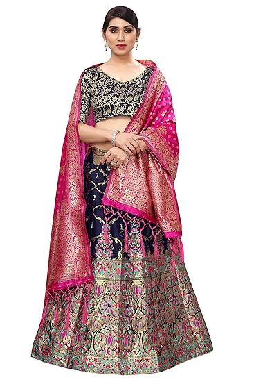 Jacquard lehenga choli with dupatta Clearance