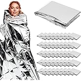 Winterlace Emergency Blankets 50-Pack (52” x 82”) Thermal Mylar Survival Rescue Camping Heat Reflective (50)