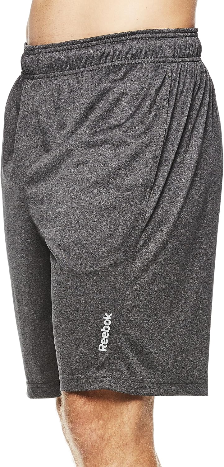 Reebok Men's Drawstring Shorts - Athletic Running & Workout Short w/ Pockets: Clothing